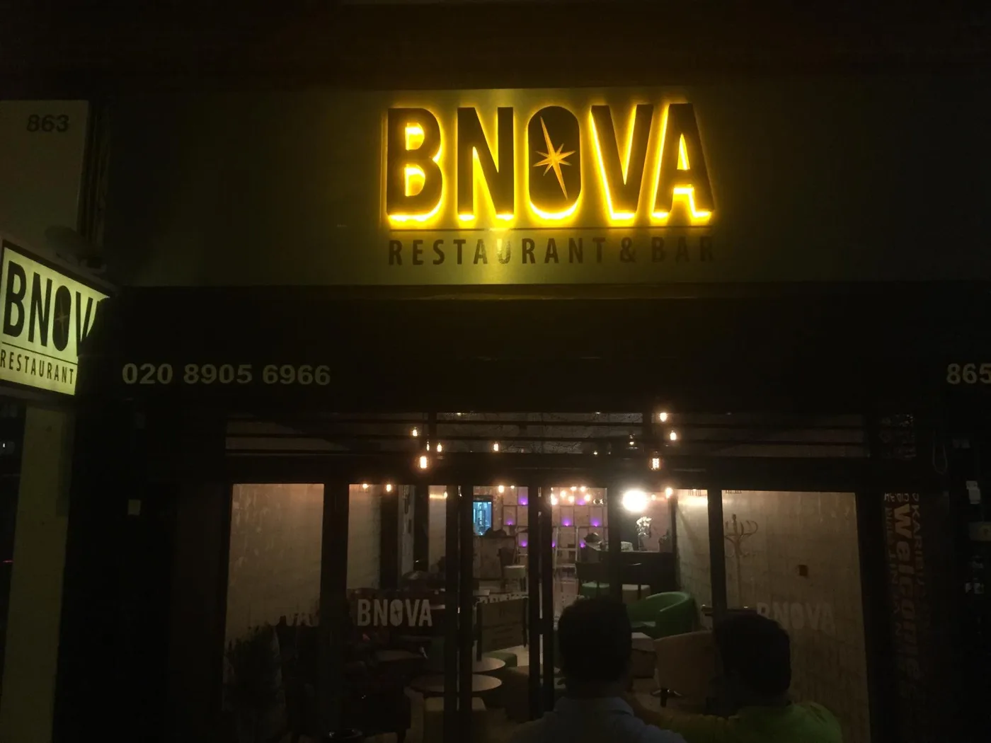 BNOVA Restaurant & Bar, Restaurant fit-out in Kingsbury, London NW9